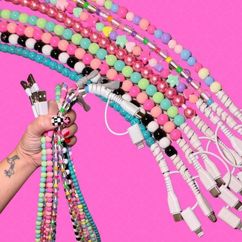 Beaded 2-in-1 Data Cable