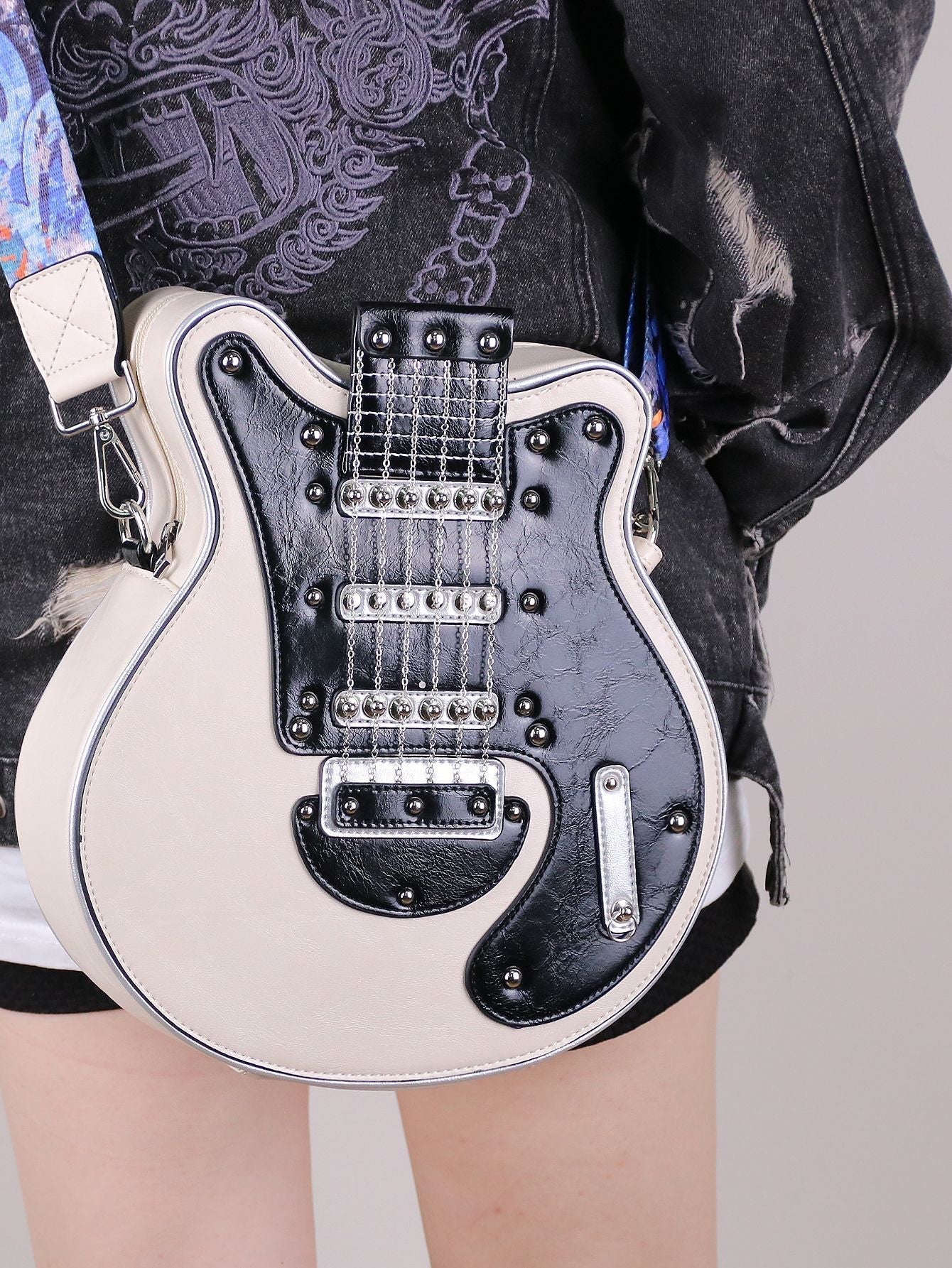 Zentauri - Guitar Shaped Crossbody Shoulder Bag