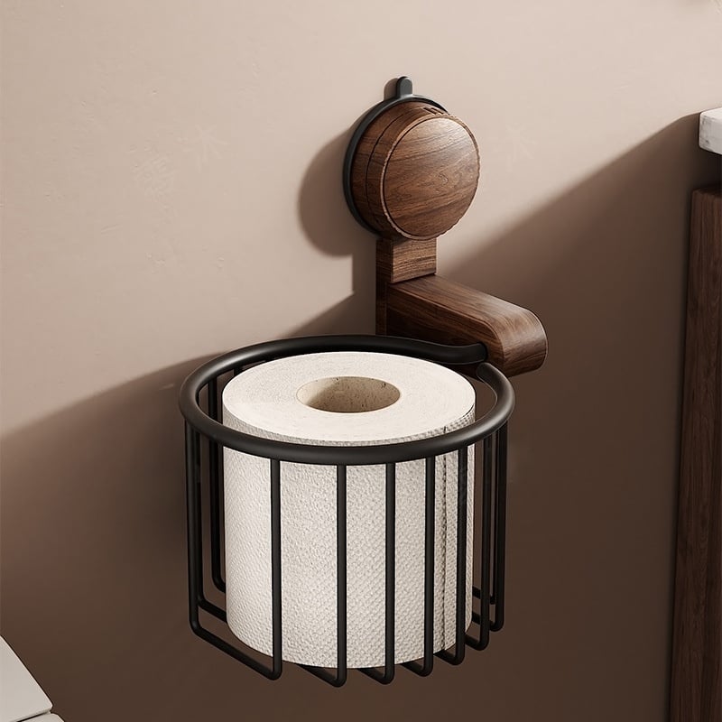 Walnut Wood Toilet Paper Holder™ — Pidä rullasi kuivina, raikkaina ja homeettomina vaivattomalla eleganssilla