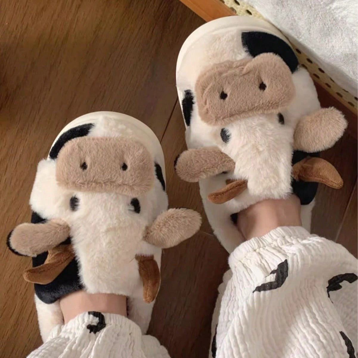 Cow Cotton Slippers