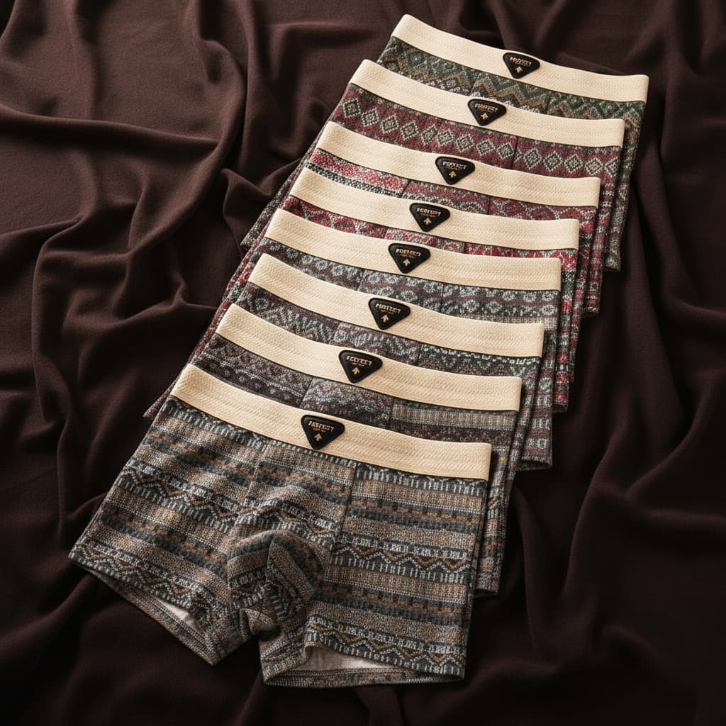 Norla — Økologiske bomullsboxershorts med pustende meshpaneler