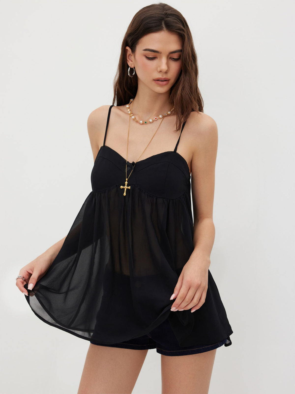 WhisperMist™ Mini Nightdress — Fang alles blikk med uimotståelig, kurvet selvtillit