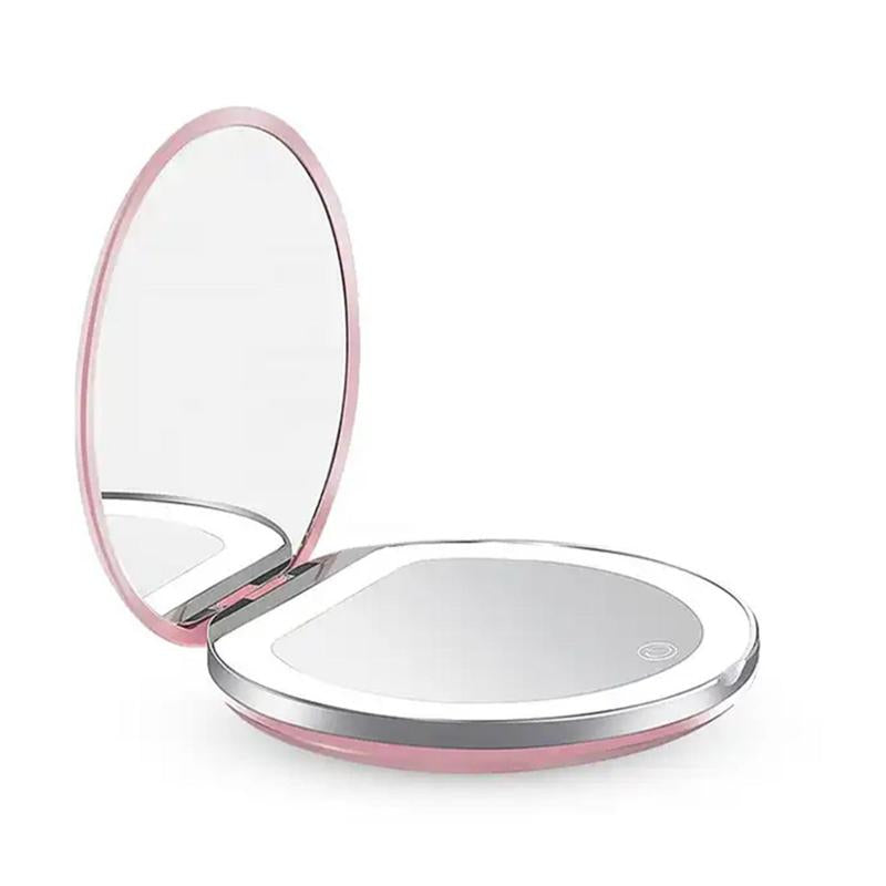 Viora — Portable Foldable LED Makeup Mirror with Natural Light