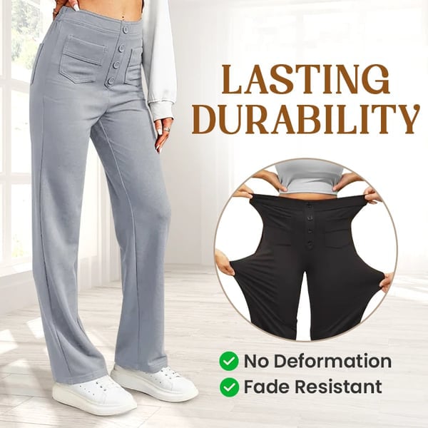 Bella Stretch Pants | High Waist, Elastic Polyester