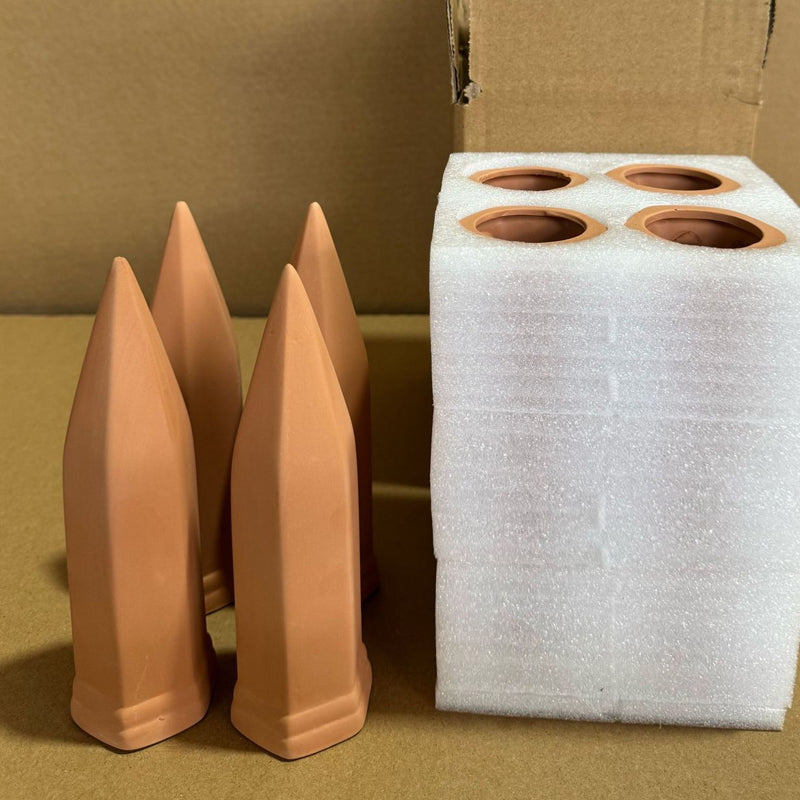 Puntas de Riego para Plantas CeraSoak | Cerámica Ecológica, Paquete de 4