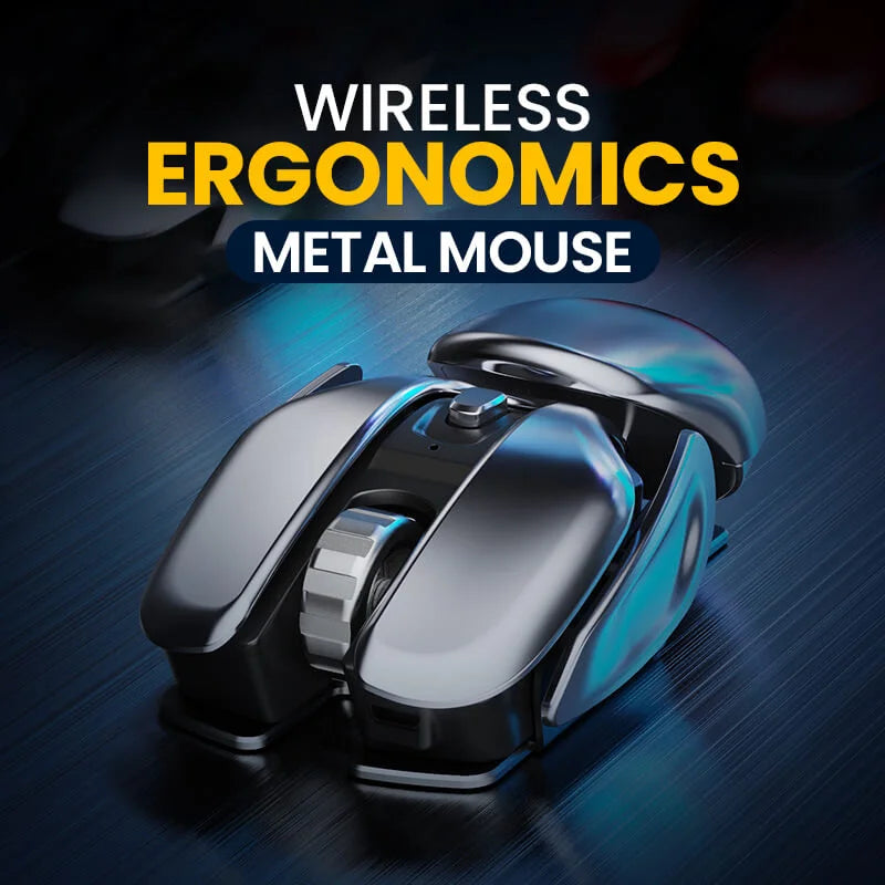 Cryonix Mouse | Wireless Ergonomic Metal Design