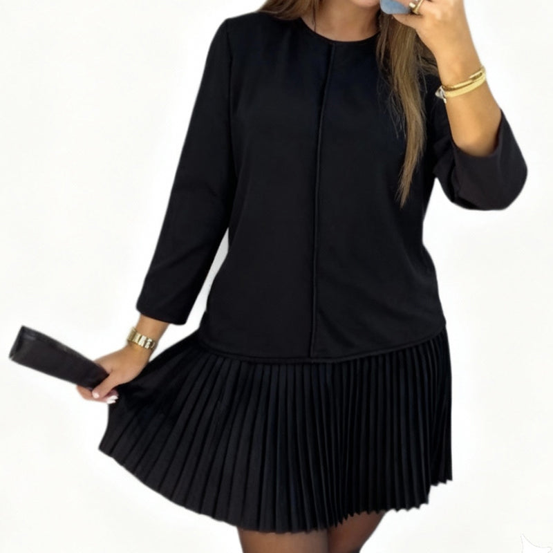 Elysia Kvindekjole | Elegant Sort Cocktailkjole, Behagelig Pasform