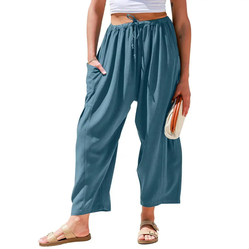 Elysian Linen Pants | Flowy Comfort, Relaxed Fit 11