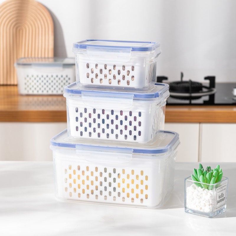 FreshBox Food Storage Container | Airtight, BPA-Free with Removable Colander 9