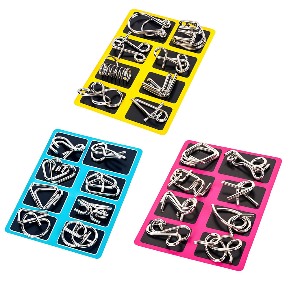 Vexlor — Metal Brain Teaser Puzzle Set with 24 Challenging Designs