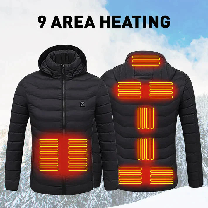 Unisex oppvarmet jakke
