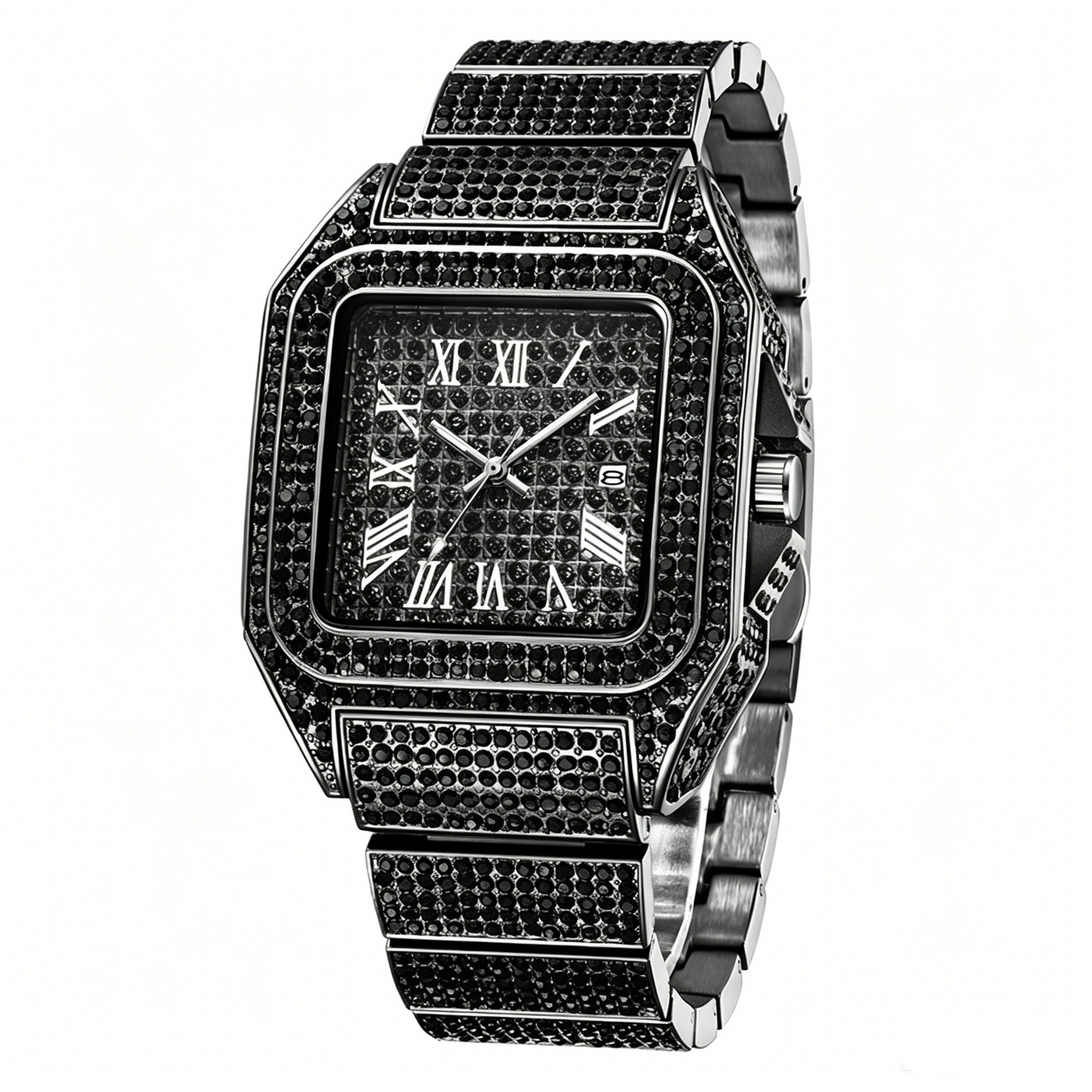 Luxe Square Watch | Rhinestone Accents 11