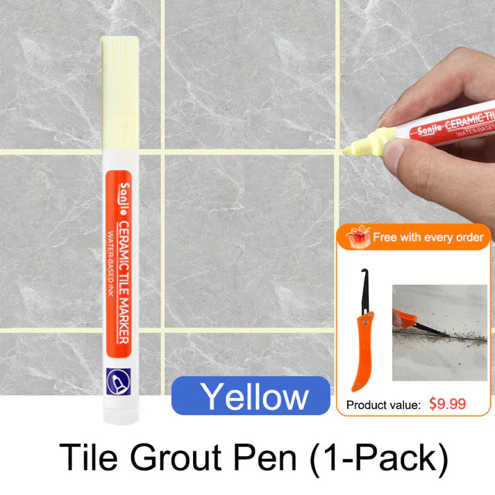 Mosaic Grout Pen | Waterproof, Mold-Resistant White Grout Marker 31