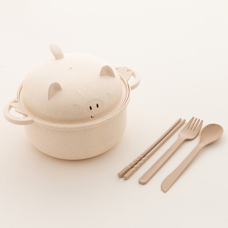 Noodle Bowl Set | 1300ml with Lid and Cutlery 13