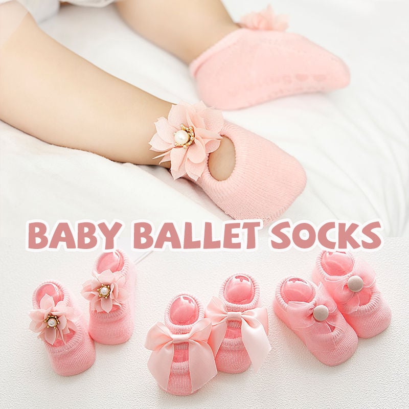 Calzini per Bambini Pinky | Morbido Mix di Cotone, Antiscivolo