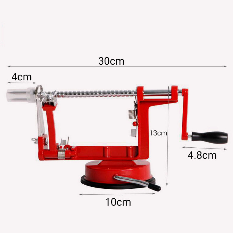 Ravi Hand Crank Peeler | 3-in-1 Peeling, Coring, Slicing Tool 8