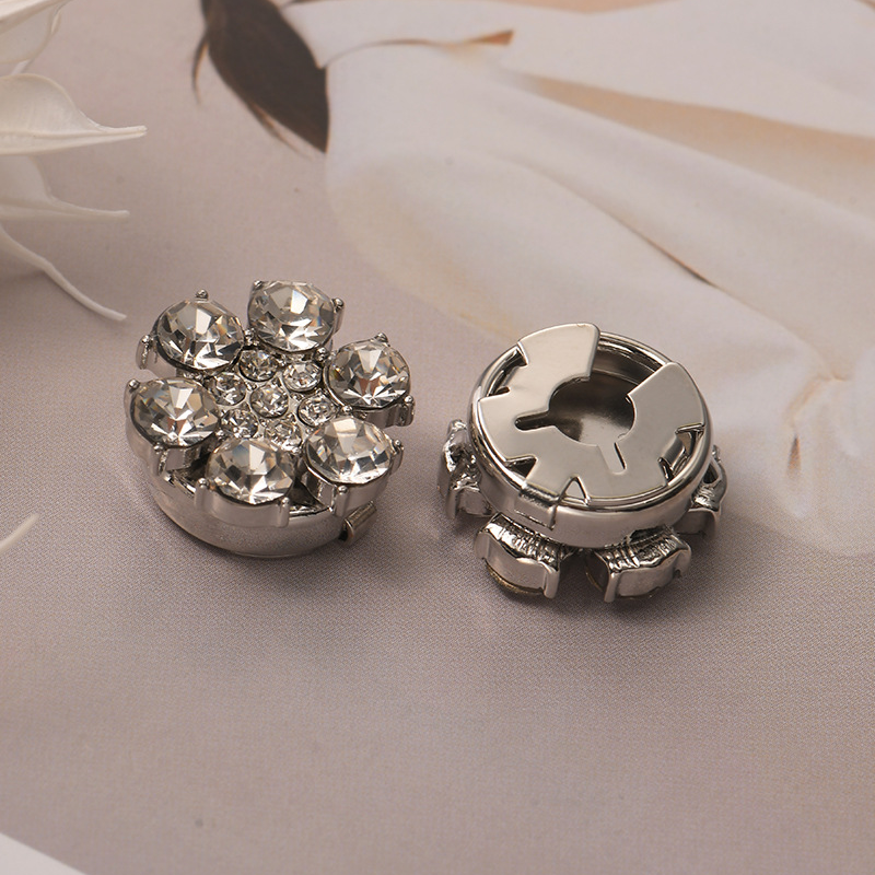 Rina Button Covers | Rhinestone Decorative Accessories for Shirts 10