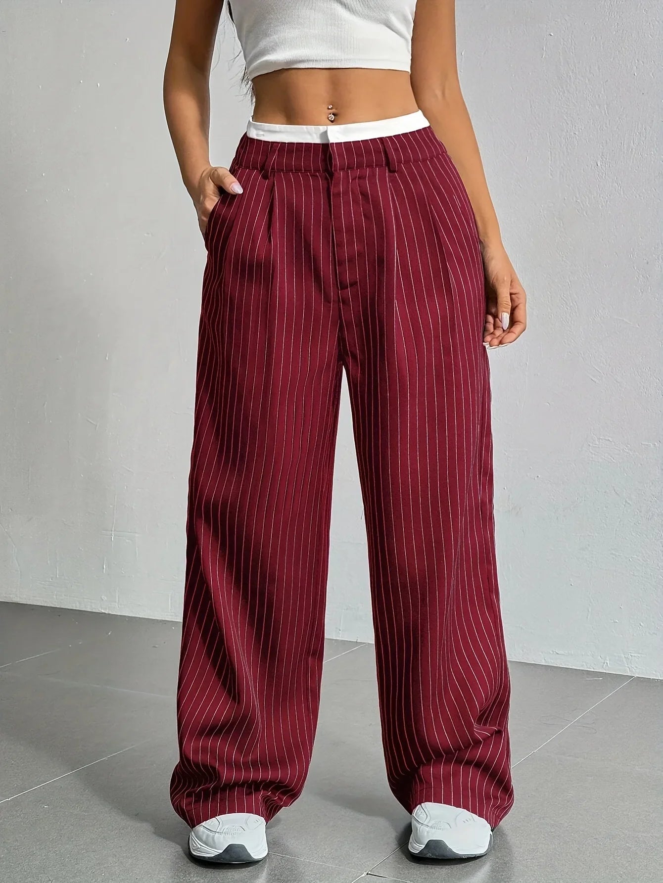 PinstripePower™ — Sculpt Your Curves and Command Every Room with Effortless Style