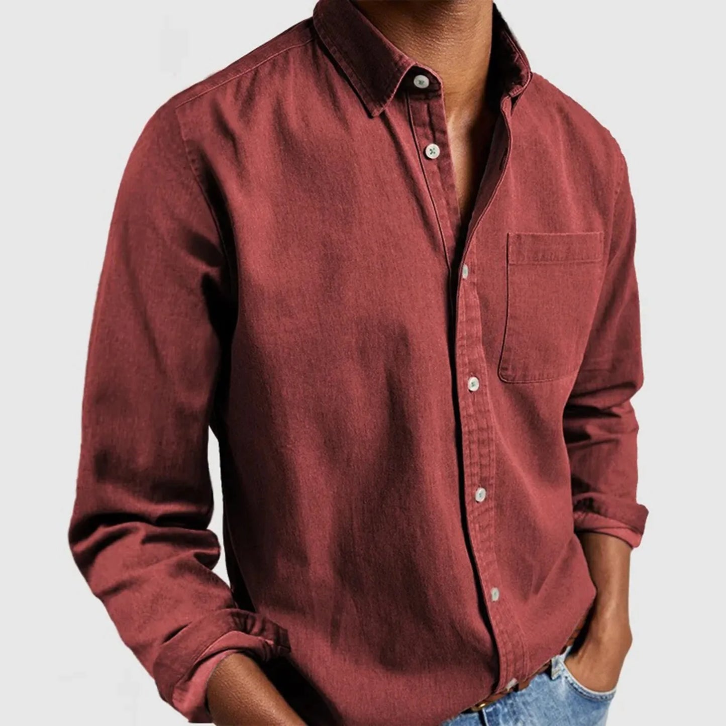 SorenTex Shirt — Textured Cotton Button-Up with Tailored Fit