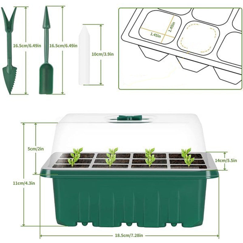 Seda Seed Starter Tray | Grow Light Included 8