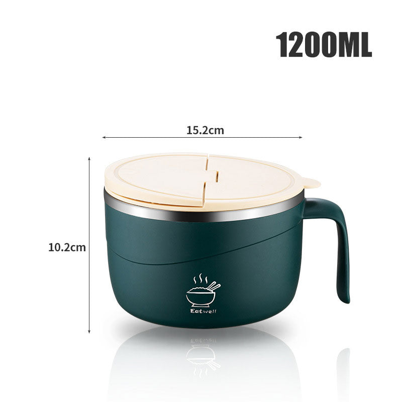 Sura Instant Noodle Bowl | 304 Stainless Steel, Large Capacity 12