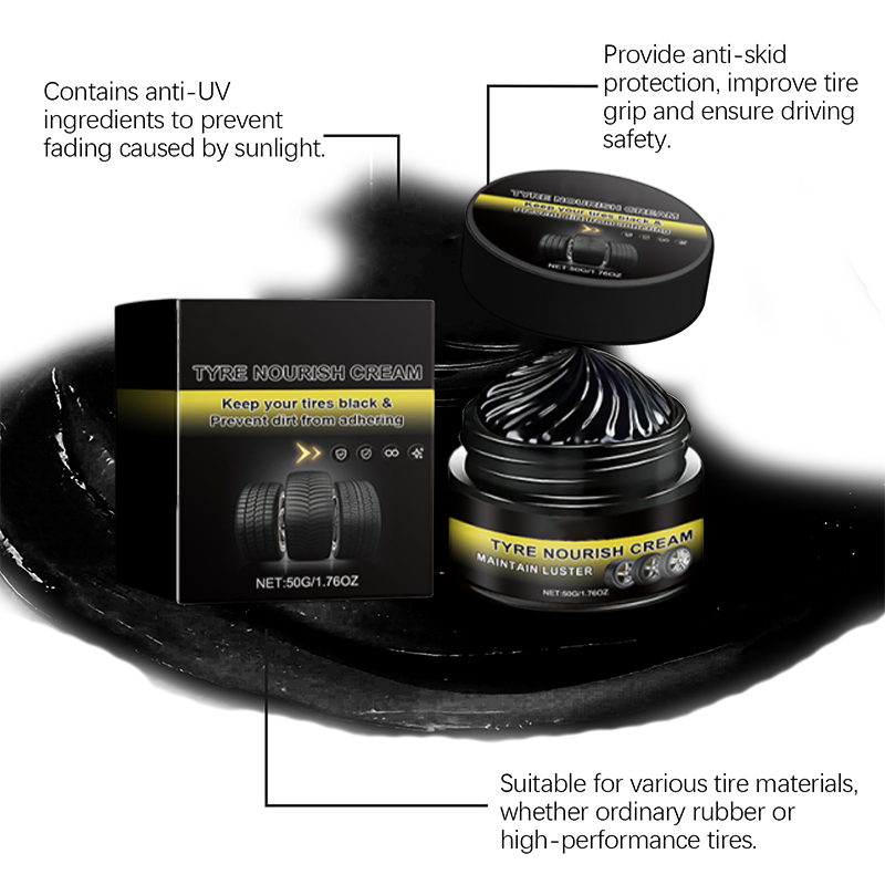 Tire Revive Wax | Restores Deep Black Gloss, UV Protection 8