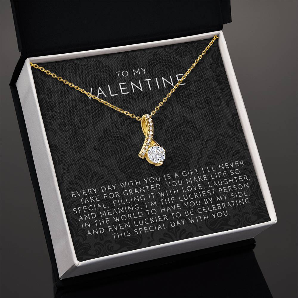 Valentine's Ribbon Necklace | Waterproof, Tarnish-Free 8