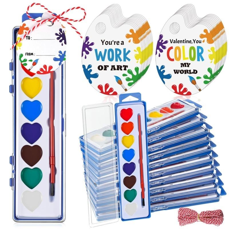 Viva Mini Watercolor Paint Set | Heart-Shaped, Beginner-Friendly
