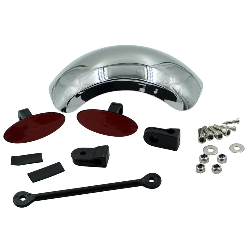 Wider View Motorcycle Mirror | 180-Degree Parabolic Design, Adjustable Angle 7