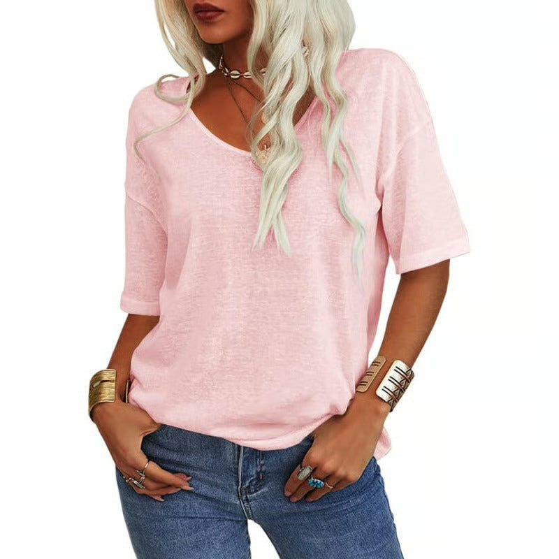 Wina V-Neck T-Shirt | Soft Cotton Blend, Casual Fit for Men 8