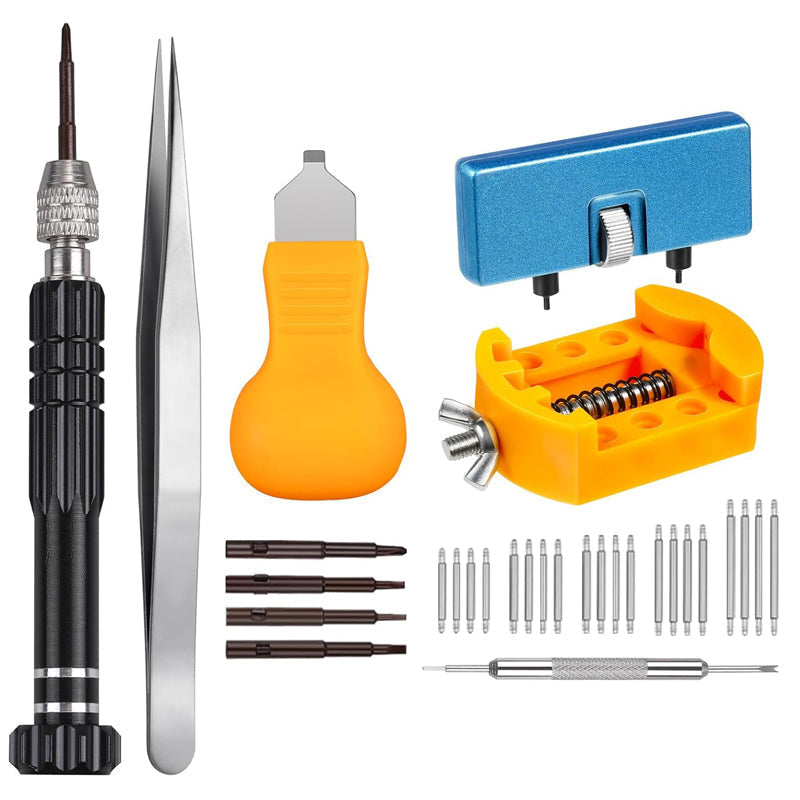 WristFix Watch Repair Kit | Precision Stainless Steel Tools for Battery Replacement and Band Adjustments
