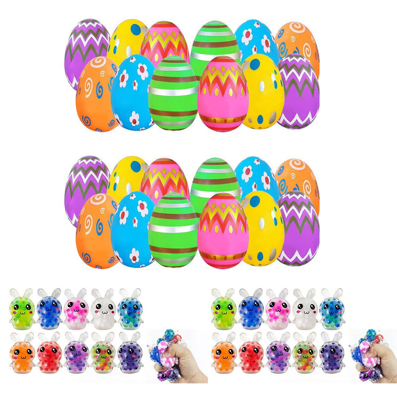 Easter Eggs with Squeeze Toys