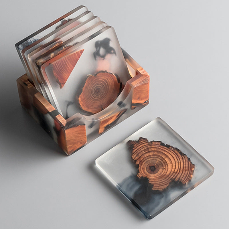 TimberGuard™ Harpiks Fyrretræs Coasters — Hold dine møbler fejlfri og imponer hver gæst