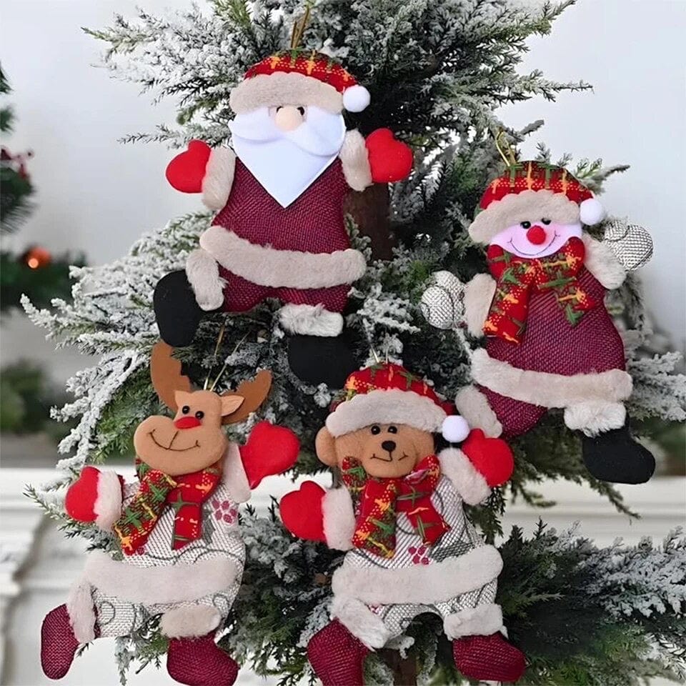 Glizm Home 4 pieces teddy Tree Ornaments