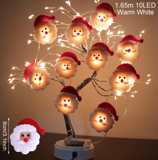 Glizm Home Santa Claus Snowman LED String Light