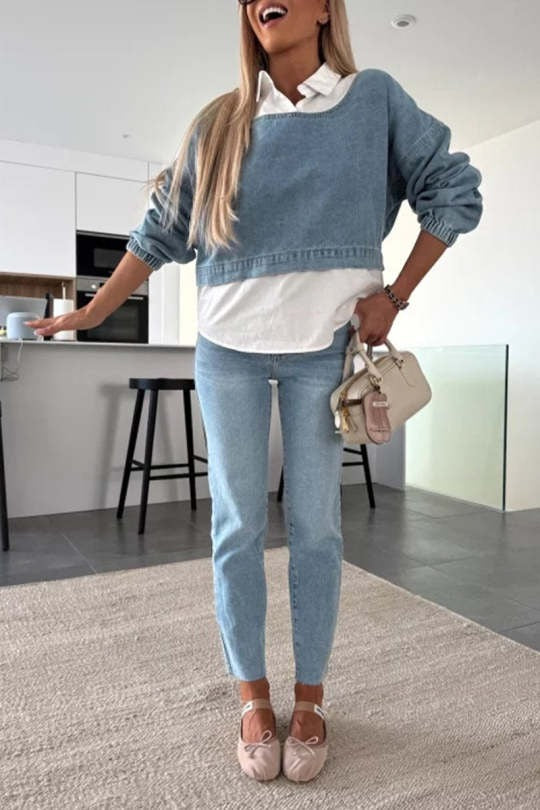 Denim Two-Piece