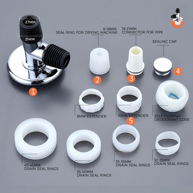 Zyphora Drain Backflow Preventer for Washing Machine