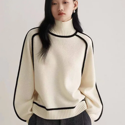 Liora — Lightweight Turtleneck Sweater with Loose Fit for Layering