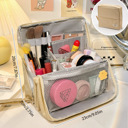 Elara — Travel Makeup Bag with Spacious Organized Compartments