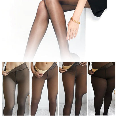 Liora Leggings — Leggings de Compressão com Forro de Lã e Suporte para Barriga