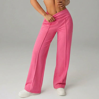 💗LETZTER TAG VERKAUF 50% RABATT⚡50K+ VERKAUFT💕Vionex Damen Schlichte Lockere Gerade Hose