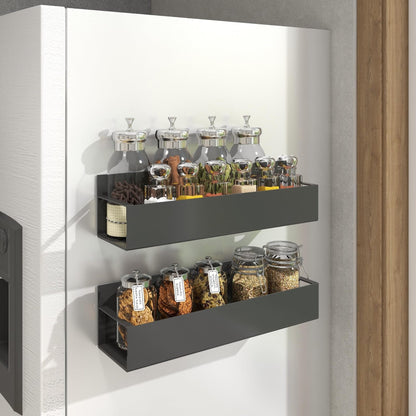 Meroa — Magnetic Kitchen Spice Shelf with Strong Steel Frame