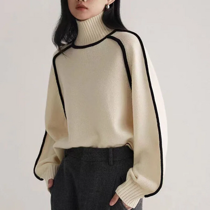 Liora — Lightweight Turtleneck Sweater with Loose Fit for Layering