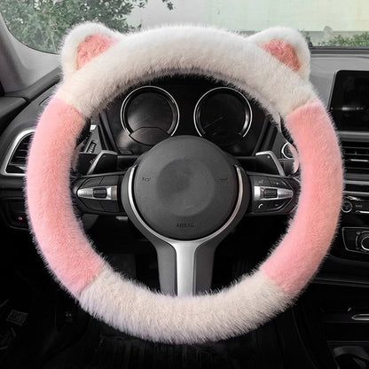 Plush Cat Ear Steering Cover™ — Gjør grepet ditt koselig, styr veien med stil og selvtillit