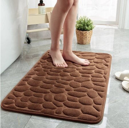 2023 New Arrival Cobblestone Embossed Bathroom Bath Mat