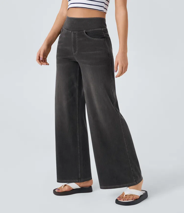 High-Waisted Wide Leg Jeans™ — Unlock All-Day Confidence and Freedom in Every Step