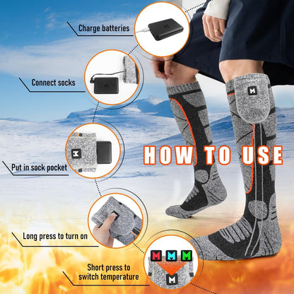 RechargeHeat Socks™ — Blaze Through Winter with All-Day Toasty Feet