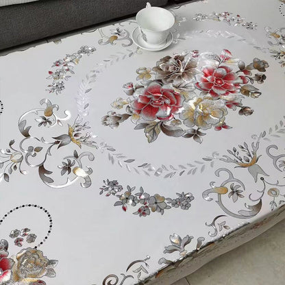 FloraGuard Tablecover™ — Forvandle Plassen Din med Livlig, Sølvsikker Eleganse