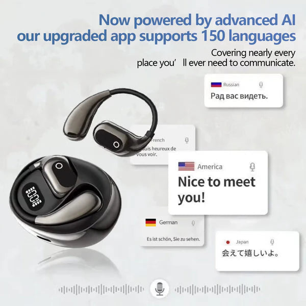 VoxPath™ Wireless Earbuds — Vorbește instantaneu 150 de limbi și conectează-te ca un insider global