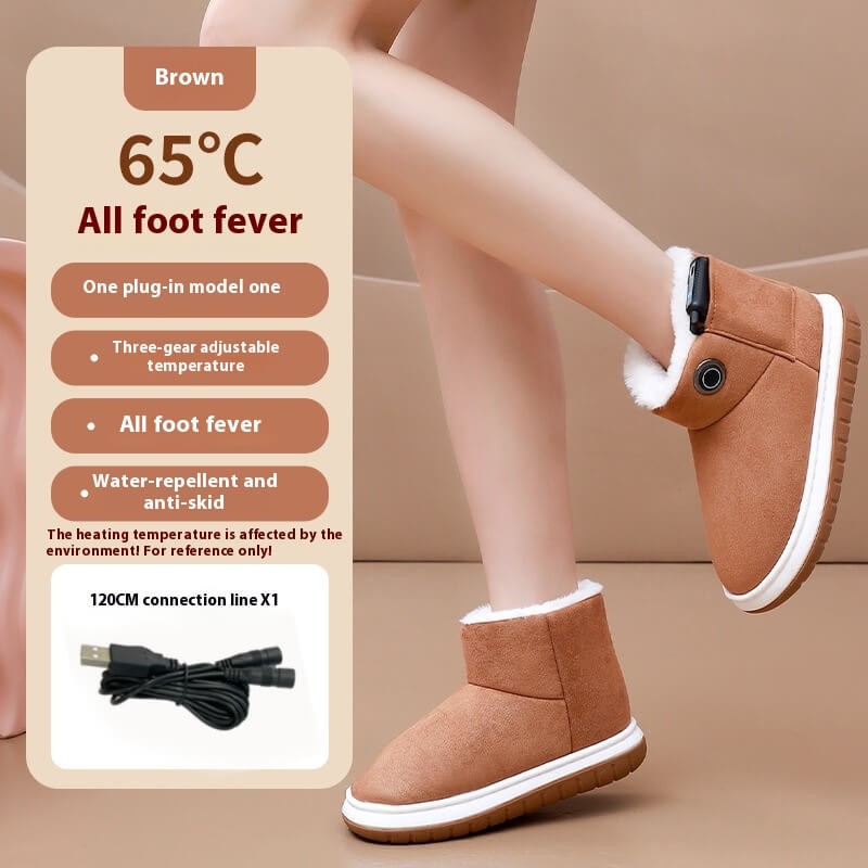 USB Heated Cotton Shoes™ — Pășește în căldură confortabilă toată ziua și prindere sigură